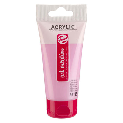 Talens art création tube de peinture acrylique 75 ml rose clair 361
