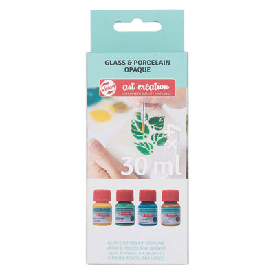TALENS Art Creat.Glas Porcelaine couvrant 4x30 ml d'or vert