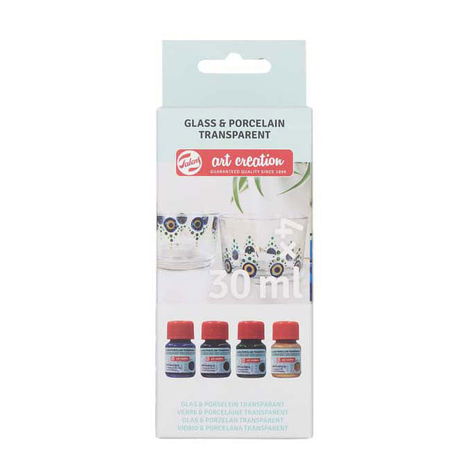 TALENS ART CRÉATION GLASS PORCELAIN PARCE. 4x30 ml bleu