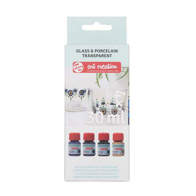 TALENS ART CRÉATION GLASS PORCELAIN PARCE. 4x30 ml bleu