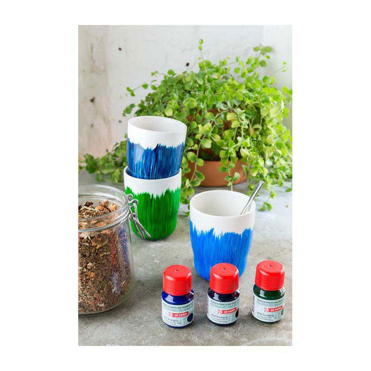 TALENS ART CRÉATION GLASS PORCELAIN PARCE. 4x30 ml bleu