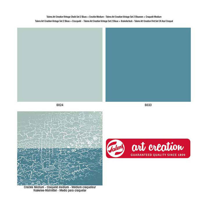 Talens Art Creation Vintage Set 2 Blues et Craquel