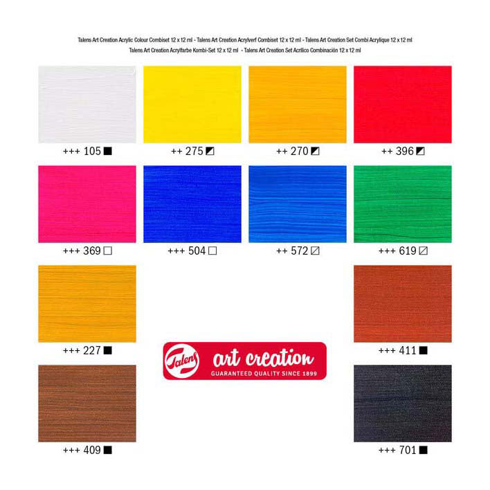 IMP TALENS CRÉATION D'ART COMBISET PEINTURE acrylique