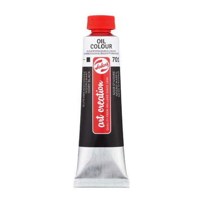 TALENS ART Création tube d'huile 40 ml Ivory Black 701