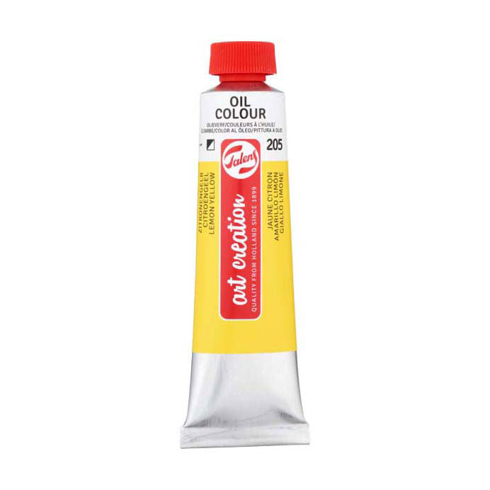Tube d'huile de création d'art talens 40 ml de citron jaune (primaire)