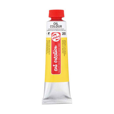 Tube d'huile de création d'art talens 40 ml de citron jaune (primaire)