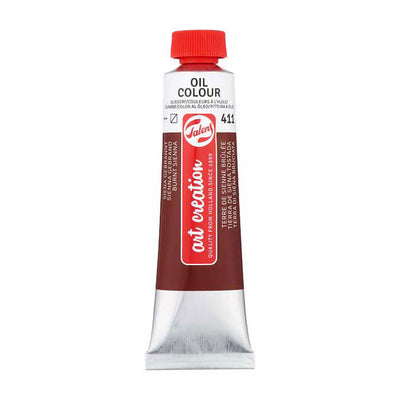 TALENS ART Création tube d'huile 40 ml de Sienna Burned 411