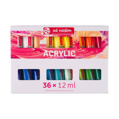 Ensemble de peinture en acrylique de création d'art talens, 36x12 ml