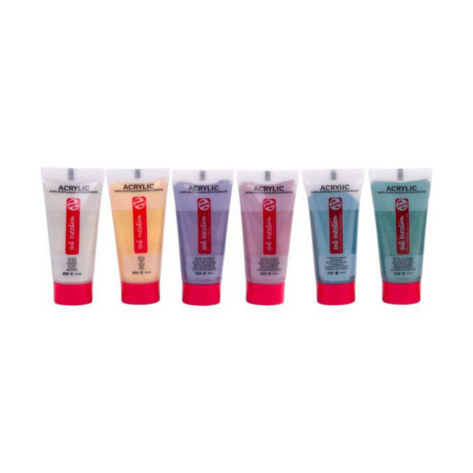 TALENS ART Création Set Paint Acrylique Metallic, 6x12ml