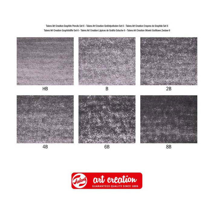 TALENS ART CRÉATION CURTS GRAPHITE Set 6
