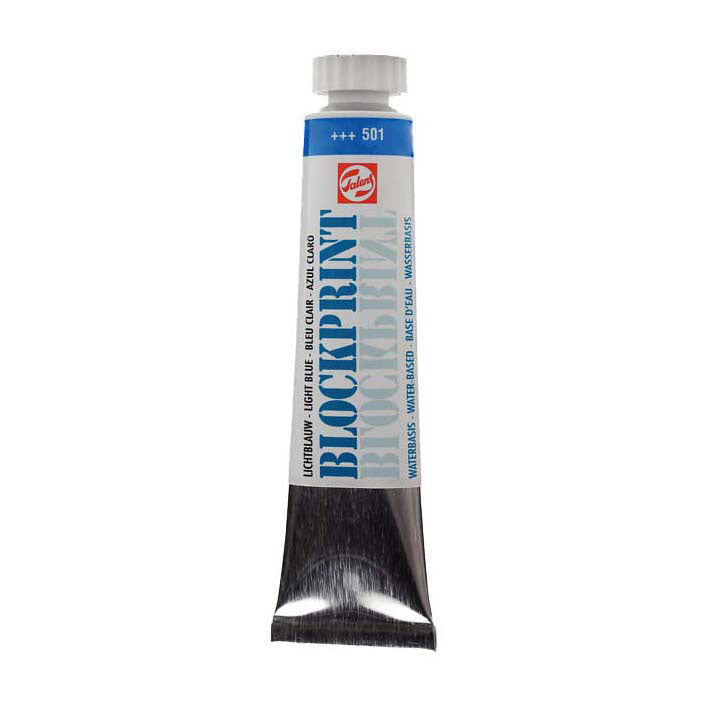 Talens Blockprint Tube 20ml bleu clair 501