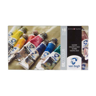 Ensemble de base de peinture à l'huile Van Gogh avec 10 couleurs dans des tubes de 20 ml
