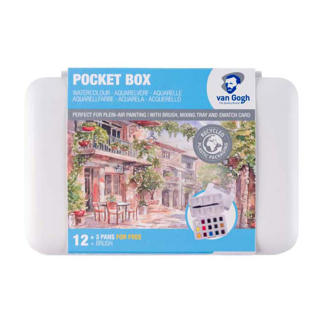 Van Gogh Aquarel Paint Pocket Box Couleurs de base