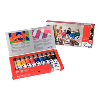 Ensemble de base Van Gogh Acrylic Paint avec 10 couleurs dans des tubes de 40 ml