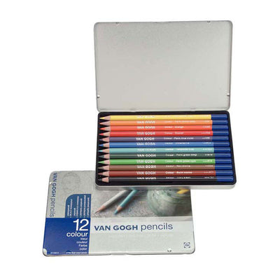 Van Gogh colored crayons starter set avec 12 couleurs