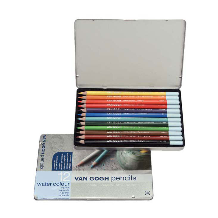 Van Gogh Starter Set Aquarel Crayons avec 12 couleurs