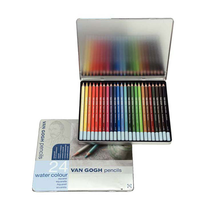 Van Gogh Basic Set Aquarel Crayons avec 24 couleurs