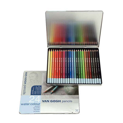 Van Gogh Basic Set Aquarel Crayons avec 24 couleurs