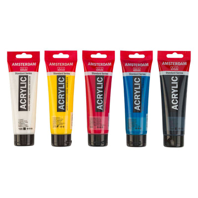 Ensemble primaire de peinture acrylique Bruynzeel Amsterdam série standard 120 ml, 5 pcs.