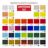 Ensemble de sélection générale de peinture acrylique série standard Bruynzeel Amsterdam 20 ml, 36 pièces.