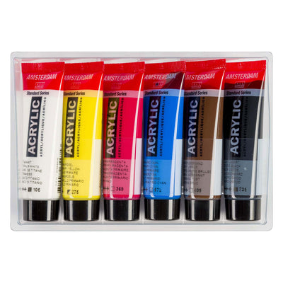 Bruynzeel Amsterdam série standard peinture acrylique primaire set 20 ml, 6 pcs.