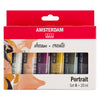 Bruynzeel Amsterdam série standard peinture acrylique portrait set 20ml, 6 pcs.
