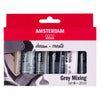 Bruynzeel Amsterdam série standard peinture acrylique tons gris set 20ml, 6 pcs.