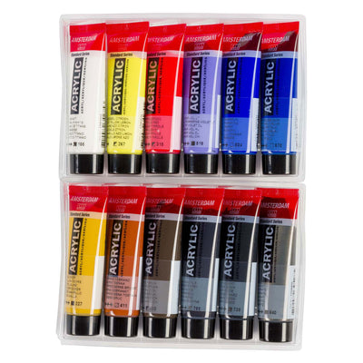 Bruynzeel Amsterdam série standard peinture acrylique paysage urbain set 20 ml, 12 pcs.