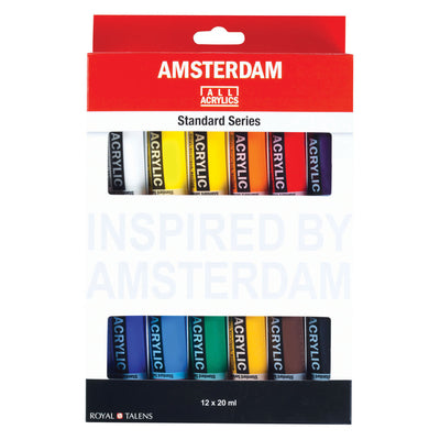TALENS AMSTERDAM ACRYLIC PEINT STANDARD Set, 12dlg.