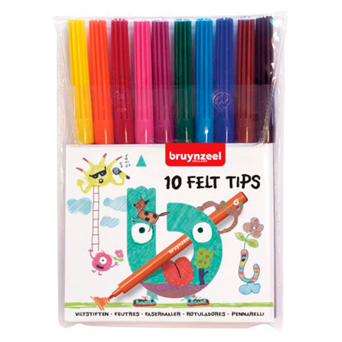 Bruynzeel Felt -Tip stylos, 10e.