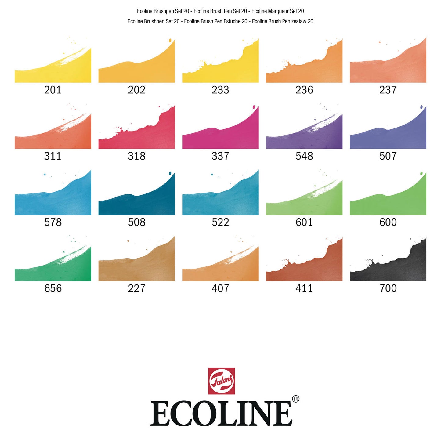 TALENS ÉCOLINE BROSSE PEN, 20e.