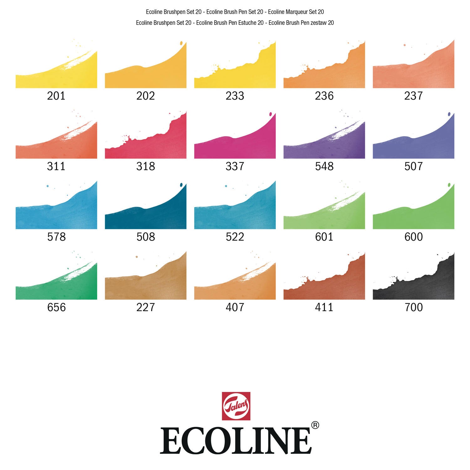 TALENS ÉCOLINE BROSSE PEN, 20e.