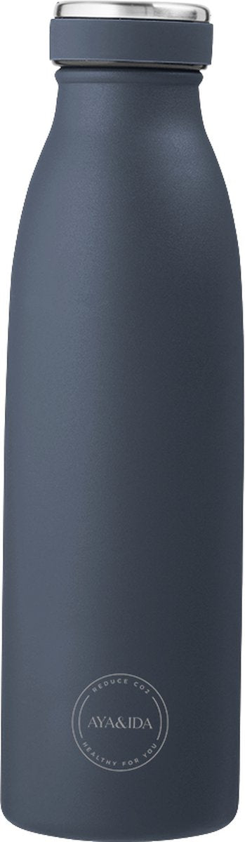 Aya ida - gourde - thermos - bouteille d'eau - 500ml - bleu marine