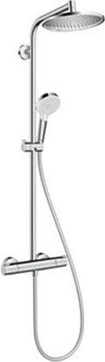 Hansgrohe crometta s - tube de douche - 240 mm - 1 fonction jet - chrome - avec thermostat