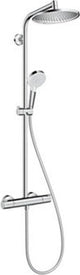 Hansgrohe crometta s - tube de douche - 240 mm - 1 fonction jet - chrome - avec thermostat