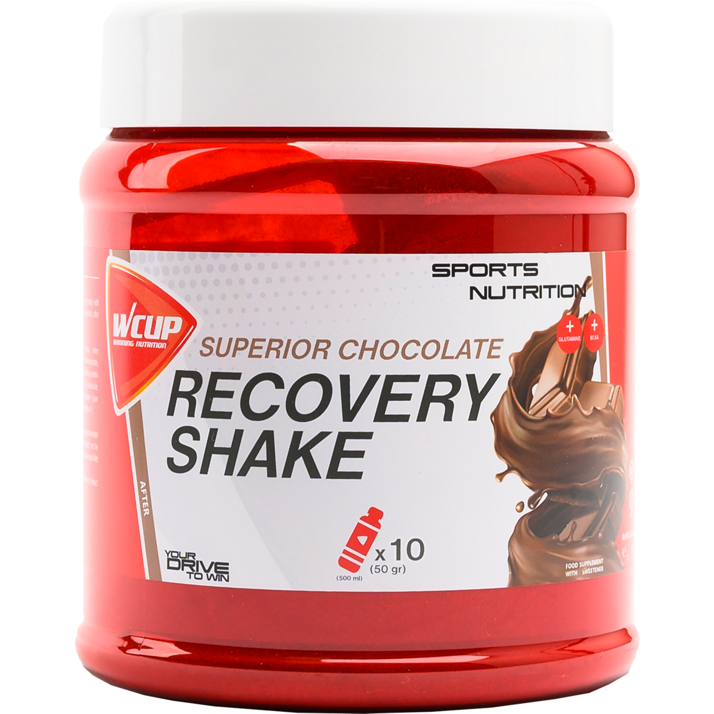 WCUP - Récupération Shake Superior Chocolate 500 grammes
