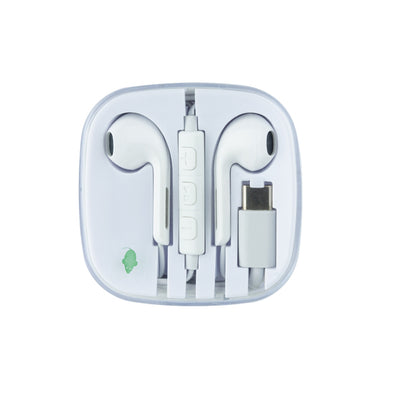 Ecouteurs souris verte Greenmouse USB-C blanc (5 pièces)