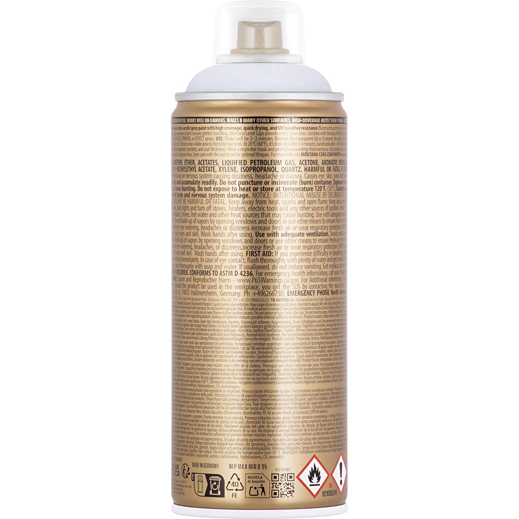 Peinture en aérosol Montana, blanc, 400 ml 1 boîte