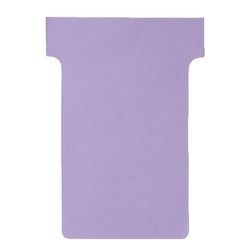 Cartes à insérer en T pour planification Atlanta carton 170g m2 60x15x85x48.5mm violet