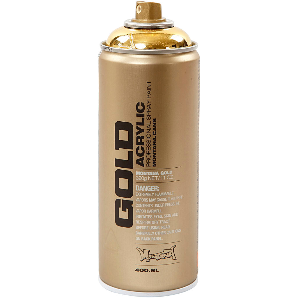 Peinture en aérosol Montana, or, 400 ml 1 boîte