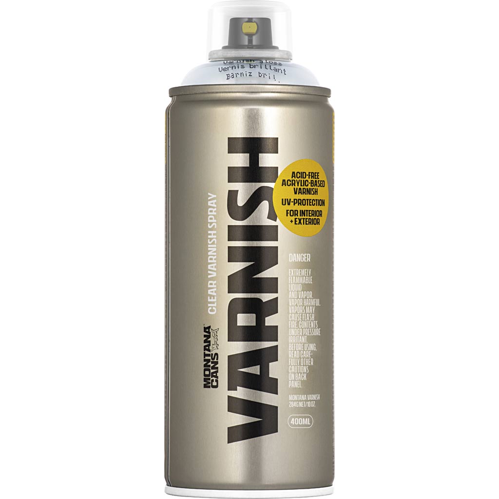 Vernis en pulvérisation du Montana, brillant, 400 ml 1 boîte