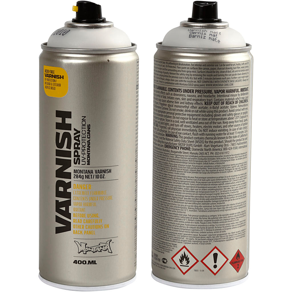 Vernis de pulvérisation du Montana, Matt, 400 ml 1 boîte