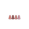 Idées vase galet 4 saisons h9,5xø7cm rose 4 couleurs