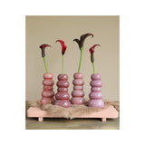 Idées vase galet 4 saisons h15xø7cm rose 4 couleurs - afbeelding 2