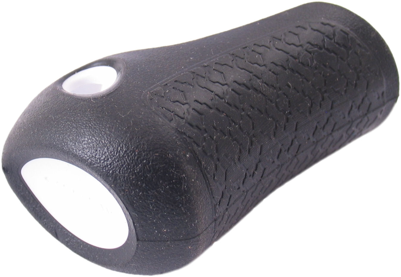 Gazelle Handle Cap à gauche de base 88 mm noir avec tuyauterie blanche