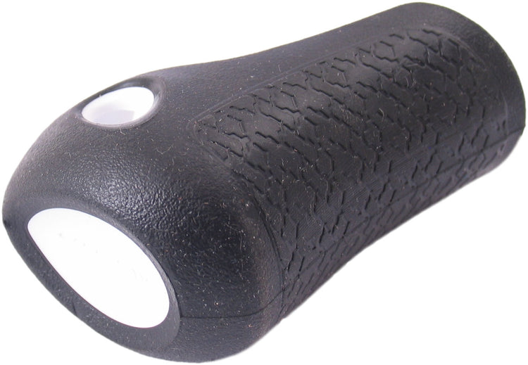 Gazelle Handle Cap à gauche de base 88 mm noir avec tuyauterie blanche