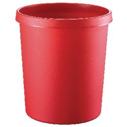 Poubelle helit 18 litres rouge