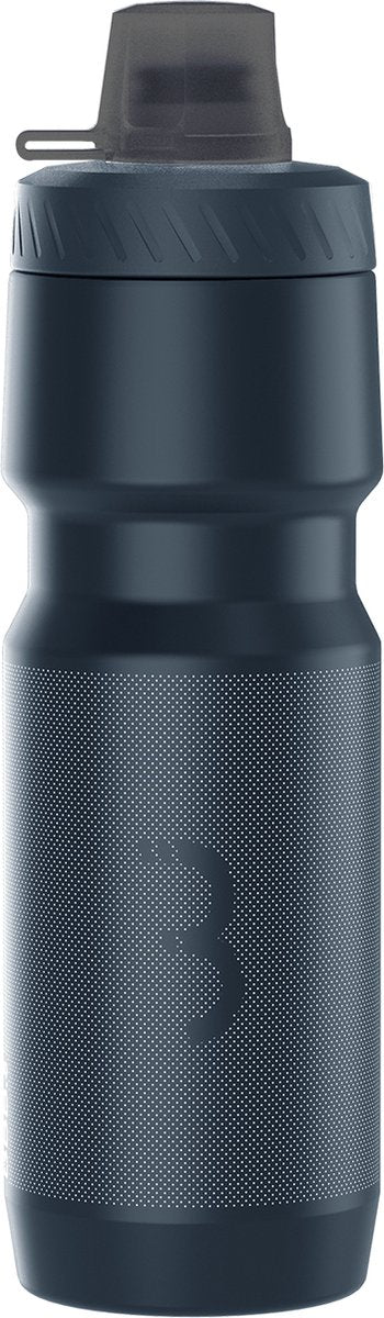 Bbb Cycling Car Tank XL Mudcap Autoclose Bouteille d'eau Vélo de course - Gourde vélo - Bouteille d'eau vélo VTT - Bouteille d'eau 750 ml - Noir - Bbw-16