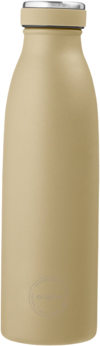Aya ida - gourde - thermos - bouteille d'eau - 500ml - jaune poussiéreux