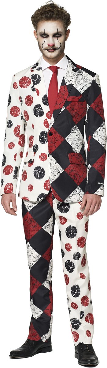 Suitmeister clown rouge - costume homme - vêtements de carnaval - costume - déguisements - horreur - taille xxl